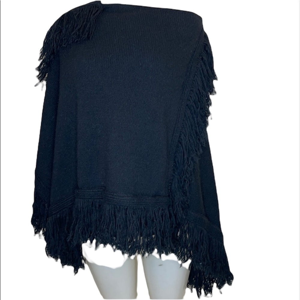 Vintage Sidney Gould Cover Up Sweater Black